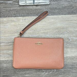Coach Pink Wristlet Clutch